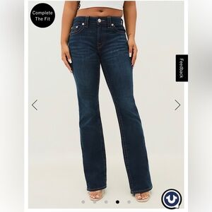 True Religion Women's Boot Cut Jeans in Deep Blue